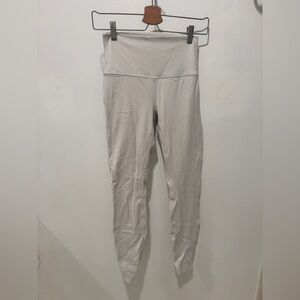 Lululemon Align High-Waisted Cream Fleece Leggings